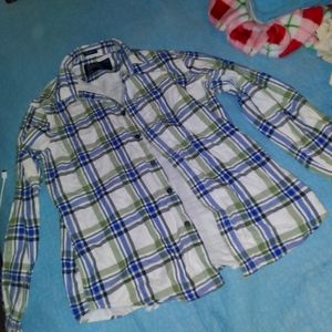 American eagle  long sleeve women's  button down shirt size large